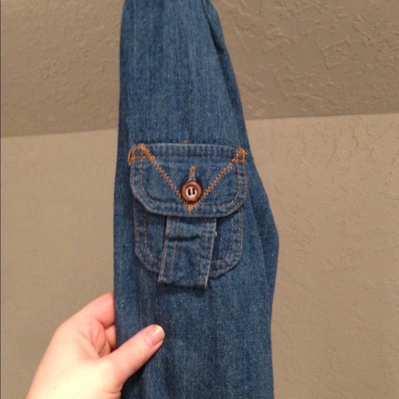 Vintage Denim Tunic Button Up - Picture 4 of 7